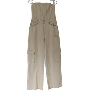 WILD FABLE, cotton jumpsuit for women, beige color. Size S, NWOT.